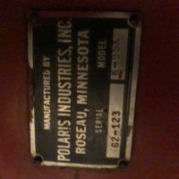 For sale 1962 rear engine prototype Polaris