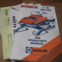 1980 Moto Ski Mirage 1/11 Snowmobile Operators Manual