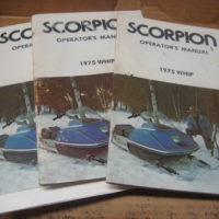 1975 Scorpion whip Operators Manuals